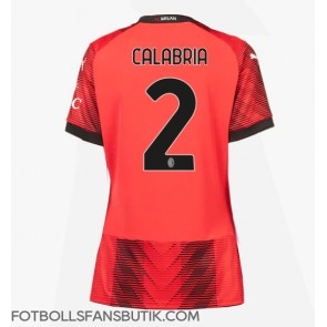 AC Milan Davide Calabria #2 Replika Hemmatröja Damer 2023-24 Kortärmad